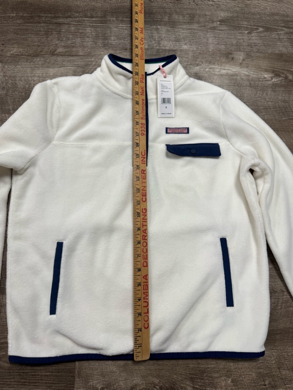 Vineyard Vines Women’s Harbor Fleece 1/4 Zip Pullover Size Small NWT - Picture 4 of 8